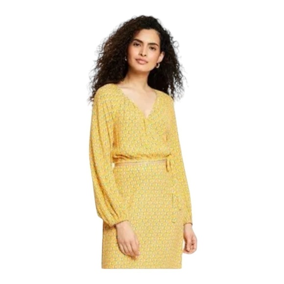 Rhode x Target Yellow Long Sleeve Crop Top Maxi Skirt Two Piece Set Size L NWT - Picture 11 of 14